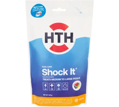 Picture of HTH Shock IT Fast-Acting Pool Treatment for Germ and Algae Elimination 500g 