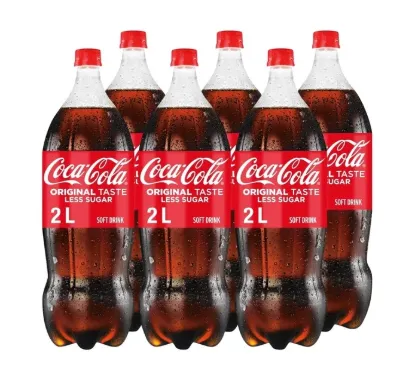 Picture of Coca-Cola Original Taste Less Sugar Soft Drink 6 x 2L