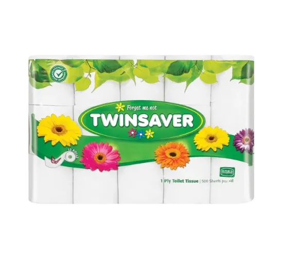 Picture of Twinsaver 1 Ply Toilet Paper White (15's)