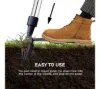 Picture of ALANES Weed Puller Manual Weed Picker Stand Up Weed Remover Tool Weeding Rake 