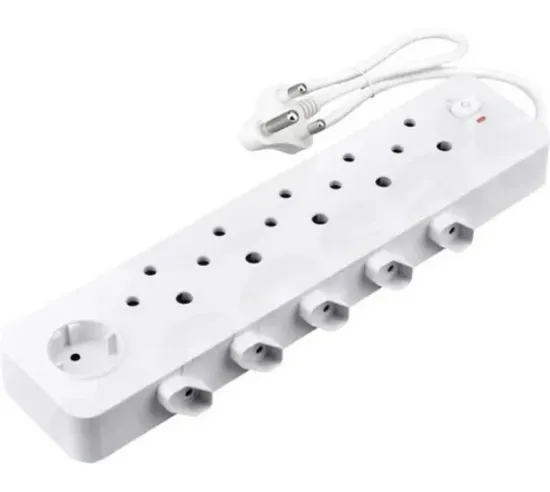Picture of Safy Multiplug 11-Way - With 11 Outlets Power Plug (White)