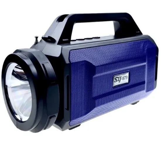 Picture of Solar Rechargeable Light with Speaker LED Torch Light Speaker