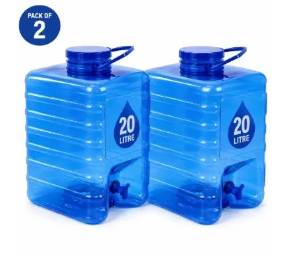 Picture of Water Container 20L Water container with tap 20 L Bottle (Pack of 2, Blue)