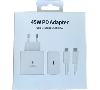 Picture of Type-C To Type C Charger Mobile Charger with Detachable Cable (White)
