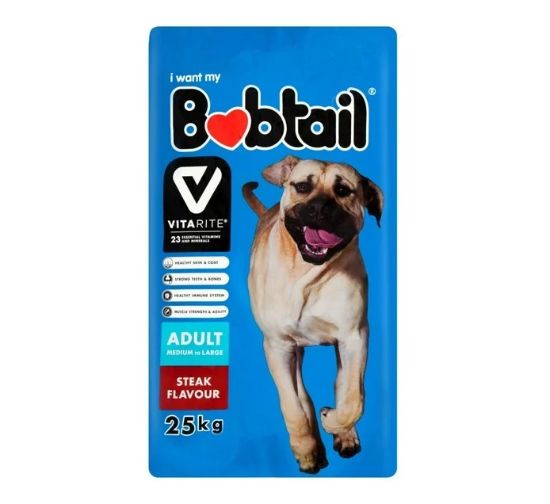 Bobtail Dry Dog Food Medium To Large Steak 25kg