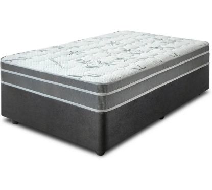 Bed Warehouse Bed of Dreams Single Bed (Finish Colour - Black & White,  (Mattress Included),